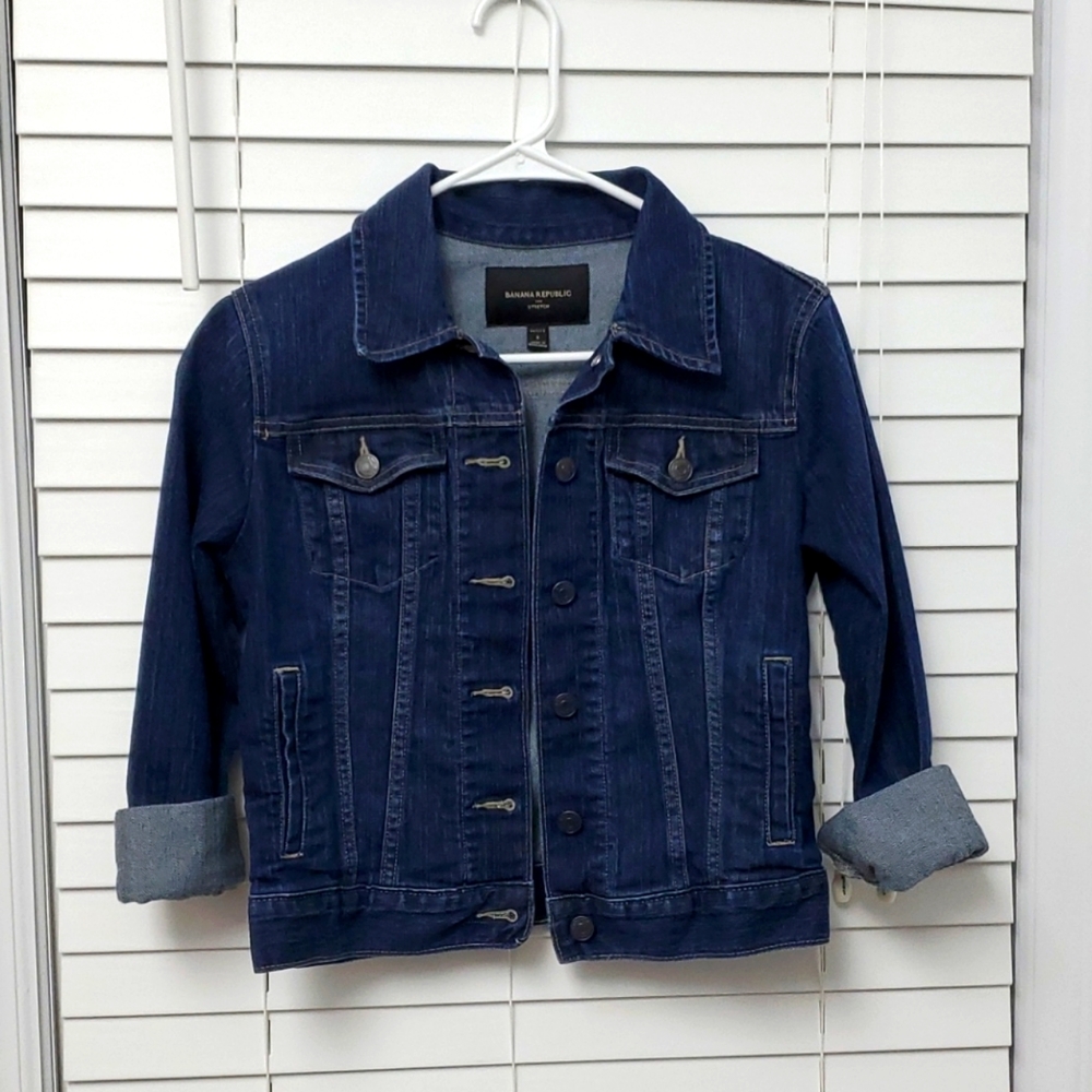 Banana Republic petite stretch jeans jacket